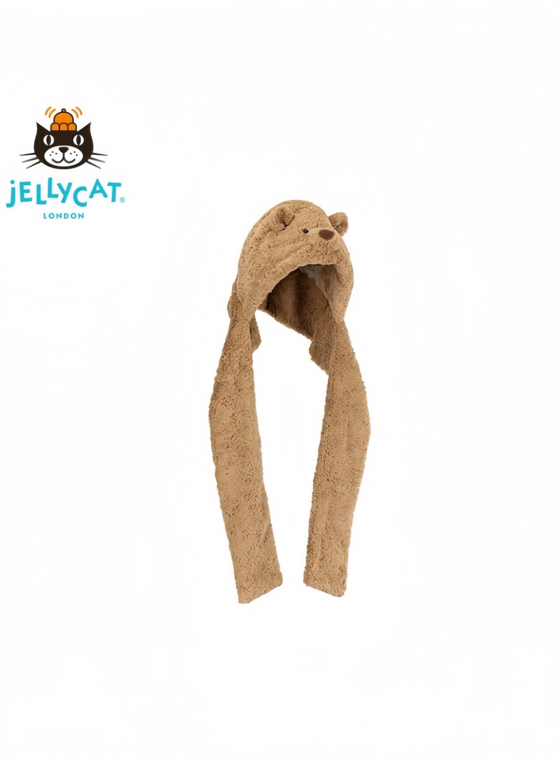 Jellycat Barcelona Bear Hooded Scarf One Piece Plush Hat Scarf Gift 2025 New  Product - Image 4