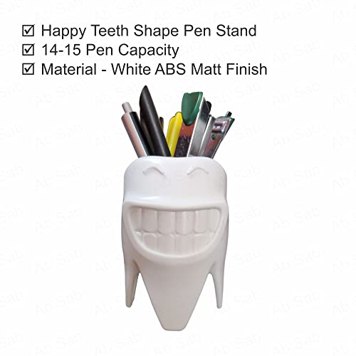Ab Sab® Doctor Dental Teeth Shape Pen Pencil Holder Stand for Desk and offices Tables - Image 4