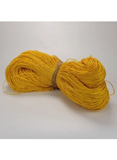 Toptan Bulurum Wholesale Yellow Color Hank Paper Yarn Bag Yarn Supla Yarn No: 59 - (550-600 Gr) 