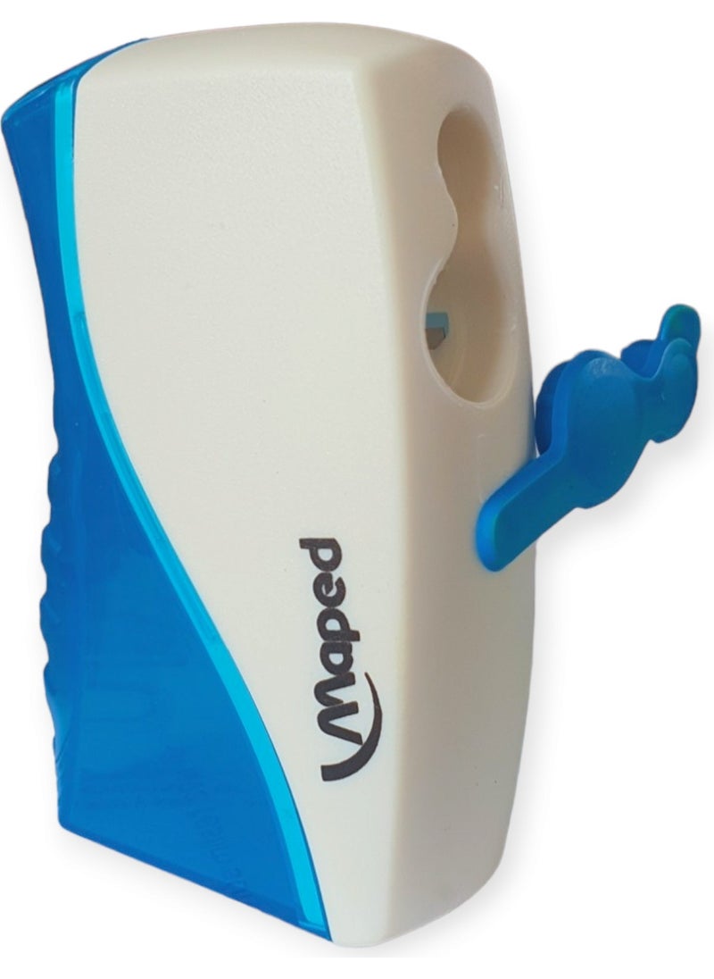 Maped Double Blade Sharpener with Waste Container  - Image 2