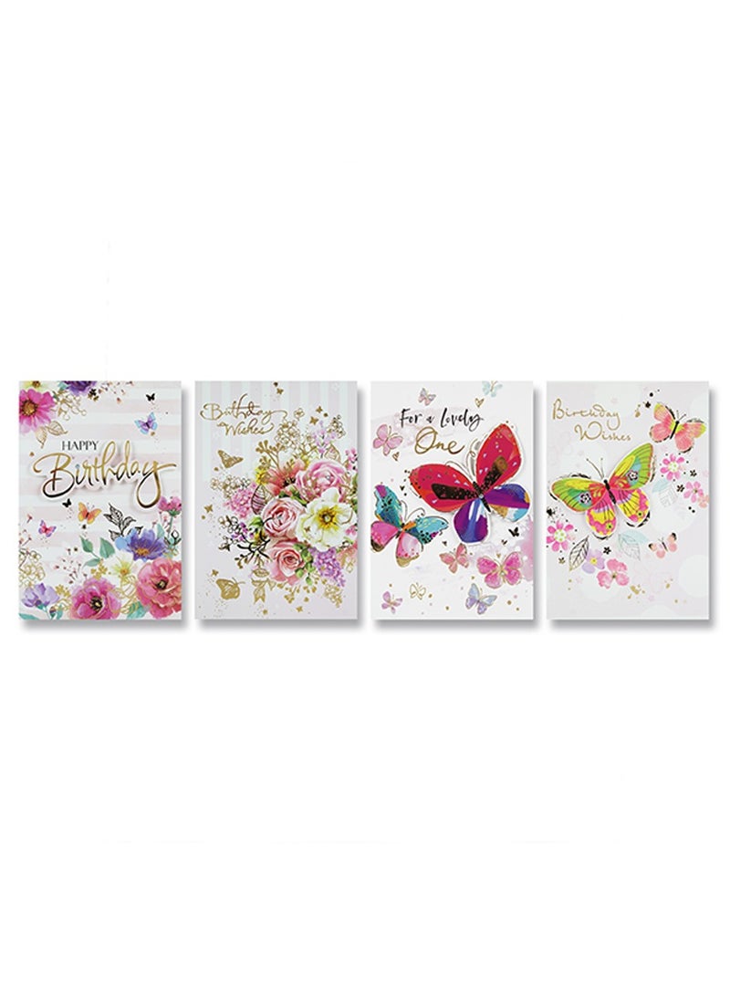 EuroWrap Juicy Lemon Floral Greeting Card 50 Cards  - Image 3