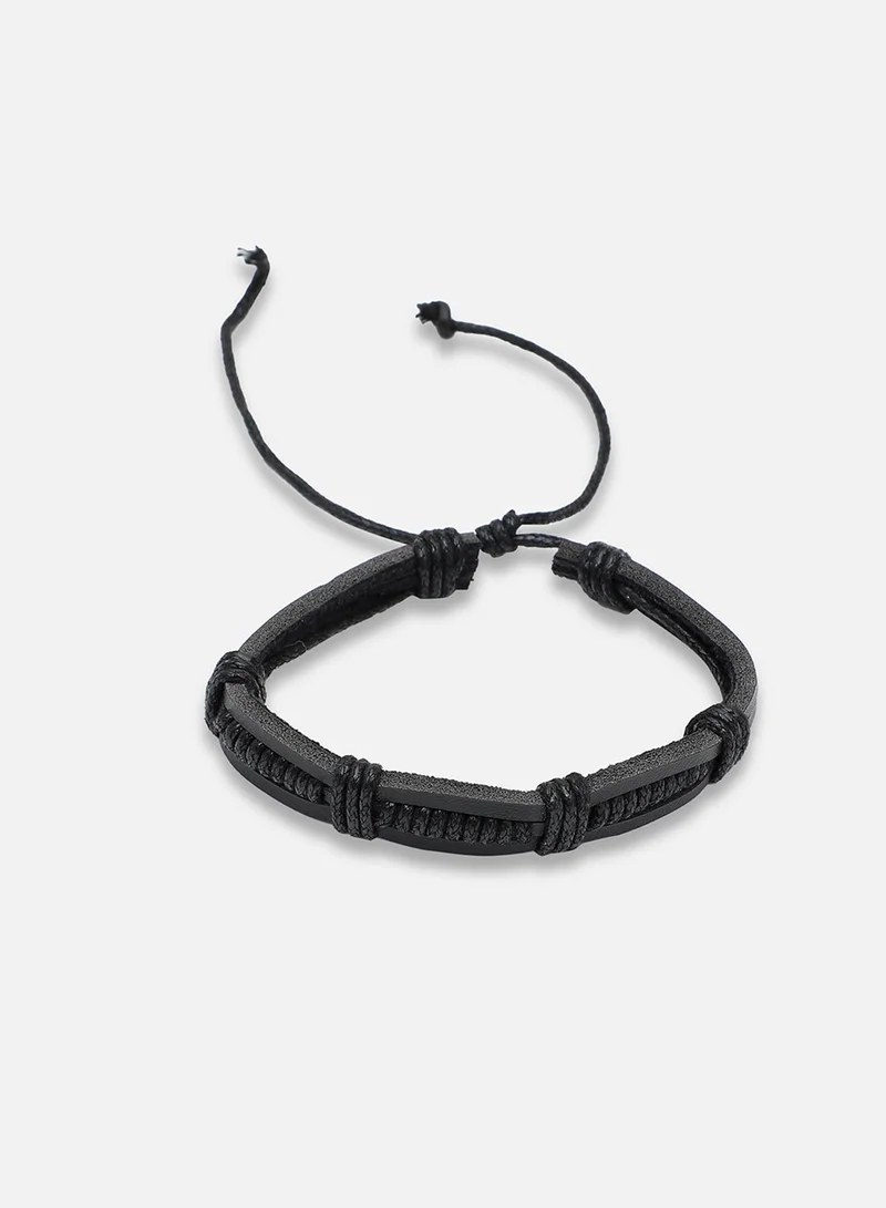 SOHI  Trendy Casual Pu Leather Designer Artificial Bracelet Jewellery  | Best Price UAE