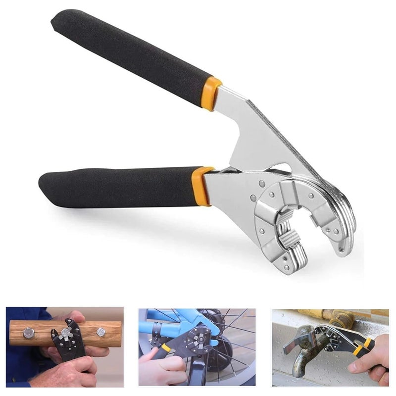 Zaptec Zaptec 8 Inch Bionic Adjustable Spanner Wrench 14 Wrenches in 1 Multiplies Gripping Force - Image 1