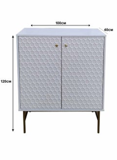 Living Two Door Shelving Cabinet 100*40*120cm  - Image 2