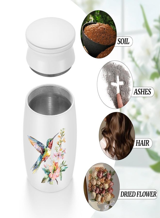 Abooxiu Small Urns for Human Ashes 3 Inches Mini Urn for Ashes Aluminium Memorial Small Ash Keepsake Urn Hummingbird Mini Cremation Funeral Burial Urn Ashes Holder for Adult Males or Females - Image 5