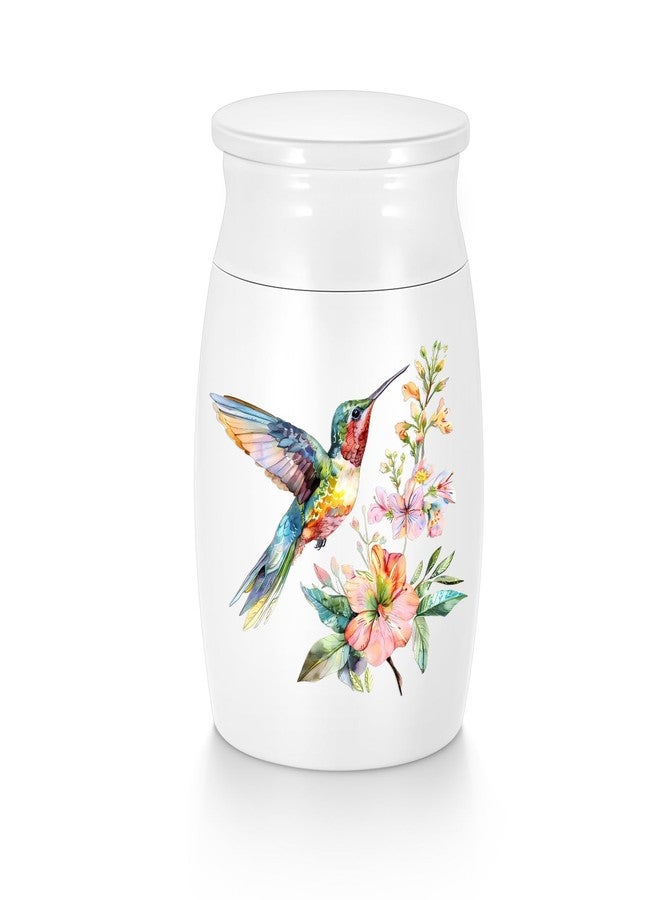Abooxiu Small Urns for Human Ashes 3 Inches Mini Urn for Ashes Aluminium Memorial Small Ash Keepsake Urn Hummingbird Mini Cremation Funeral Burial Urn Ashes Holder for Adult Males or Females - Image 1