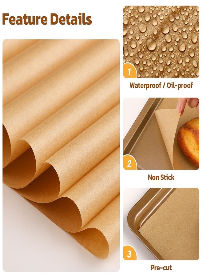 Beasea Parchment Paper Sheets for Baking, 200pcs 10x14 Inch Unbleached Precut Nonstick Heavy Duty Natural Parchment Baking Paper Sheets for Air Fryer Cooking, Grilling, Frying and Steaming - Image 3