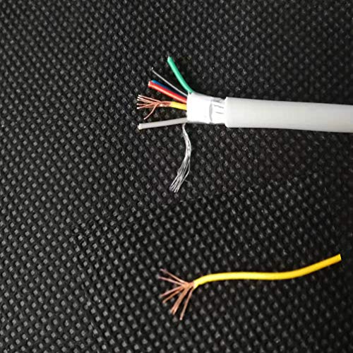 InstallerCCTV 22 AWG 6 Conductors Shielded Security Alarm Wire Cable, Riser Alarm Control Cable, 125ft Spool Full Copper for Fire/Sound/Security Burglar Station Wire Security - Image 3