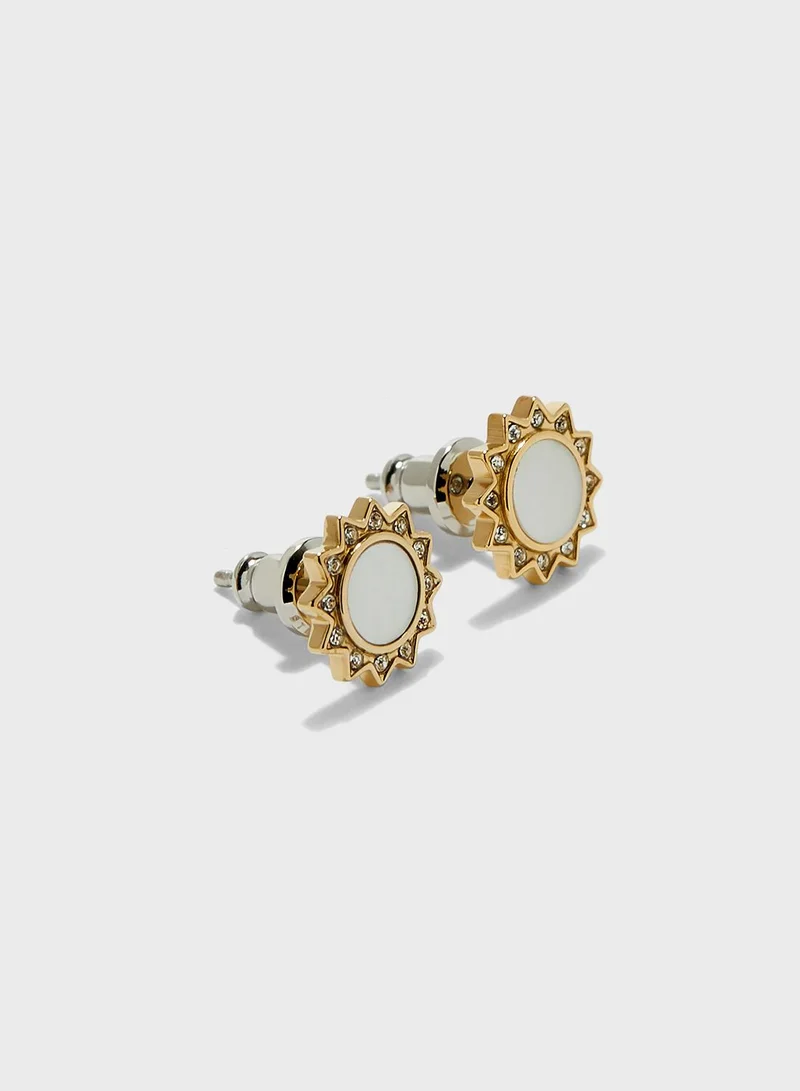 FOSSIL Mother Of Pearl Stud Earrings