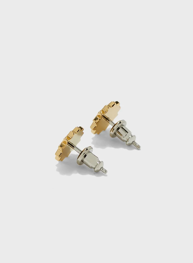 FOSSIL Mother Of Pearl Stud Earrings