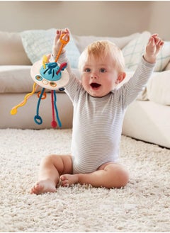 Generic Baby Montessori Toys - Toddlers Sensory Toys with Food Grade Silicone Pull String Activity Toy Developing Fine Motor Skills Toys  - Image 5