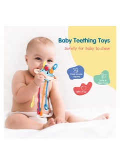 Generic Baby Montessori Toys - Toddlers Sensory Toys with Food Grade Silicone Pull String Activity Toy Developing Fine Motor Skills Toys  - Image 3