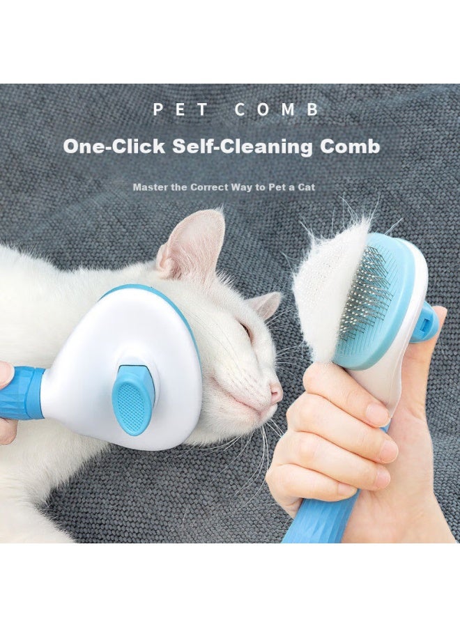 HelloJoy ojoy Cat Comb Grooming Brush Cat Hair Remover Cat Hair Cleaner Hair Removal Tool Needle Comb Dog Comb Pet Supplies - Image 1
