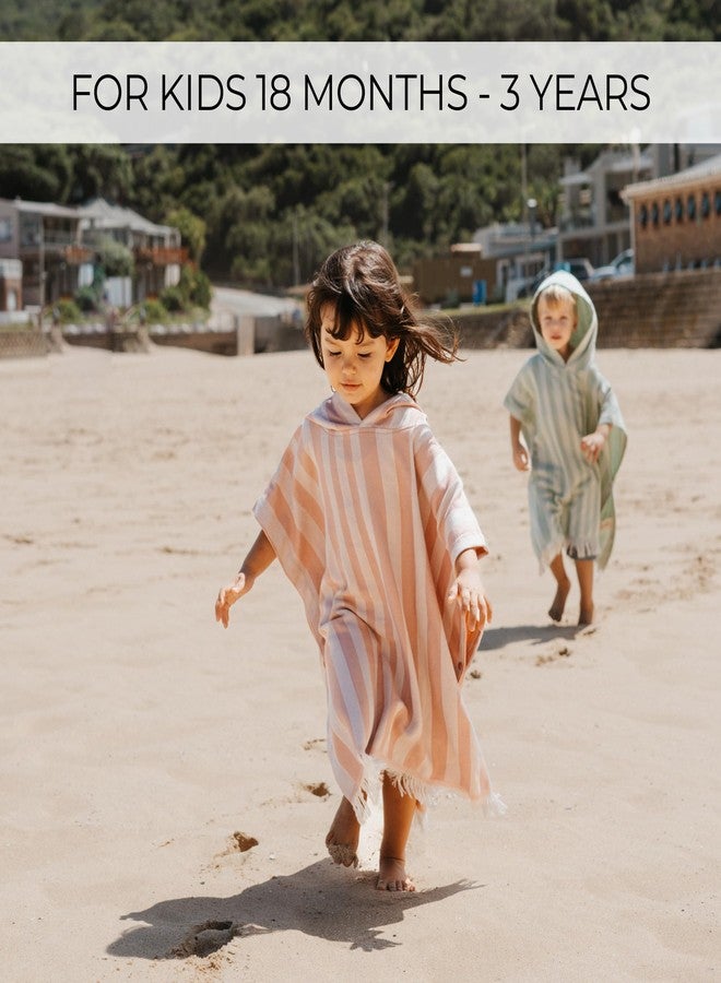 ZICOTO منشفة شاطئ أنيقة بغطاء رأس للأطفال من زيكوتو - بونشو فائق النعومة وسريع الجفاف للأطفال الصغار من عمر سنة إلى 3 سنوات مصنوع من قطن فاخر - غطاء مثالي للأطفال في أيام الشاطئ أو حمام السباحة أو أثناء الاستحمام. - Image 4