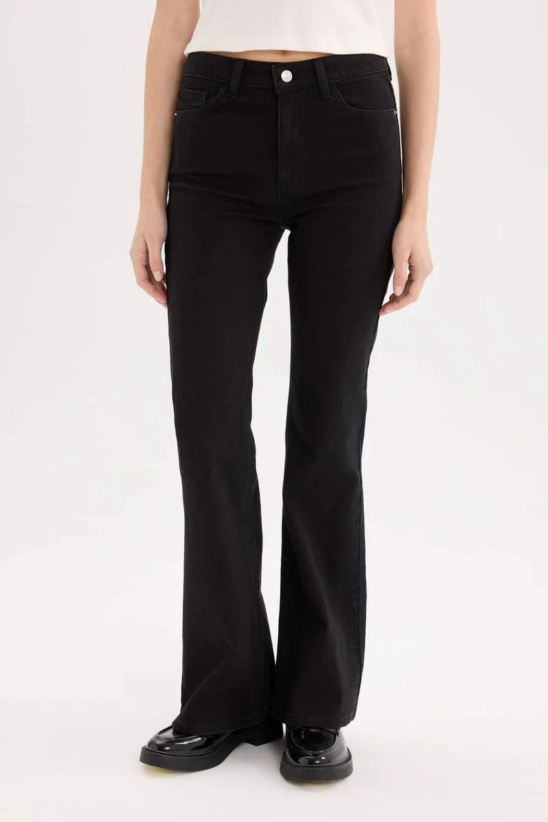 Defacto  Mia High Waist Straight Leg Jeans for Women | Best Price UAE