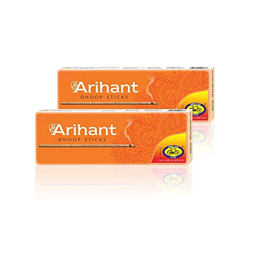 Cycle Pure Arihant Bambooless Dhoop Sticks for Pooja, 4" Inch, 200 Incense Sticks with Free Dhoop Holder | Masala Dhoop Batti for Daily Rituals & Meditation | Charcoal Free | Burning Time: 30 Mins - Image 1