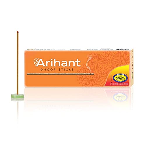 Cycle Pure Arihant Bambooless Dhoop Sticks for Pooja, 4" Inch, 200 Incense Sticks with Free Dhoop Holder | Masala Dhoop Batti for Daily Rituals & Meditation | Charcoal Free | Burning Time: 30 Mins - Image 3