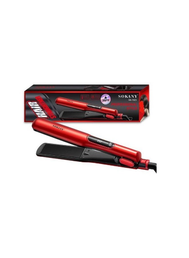 sokany SK-1923 Professional Hair Straightener  LCD Display - 950°F - Image 3