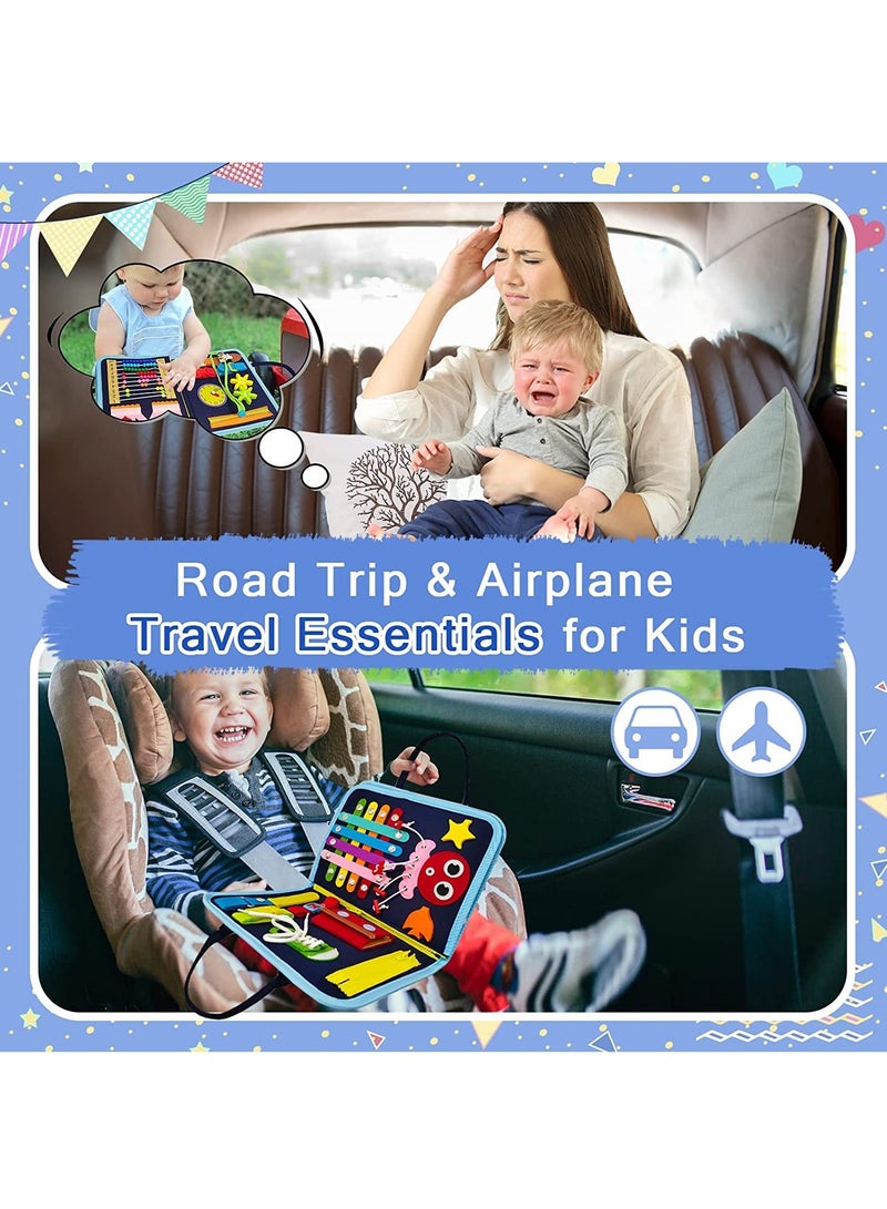 Montessori Busy Board for Toddlers Ages 1 to 4, Educational Sensory Activity Toy for Fine Motor Skills Development, Perfect Gift for Boys and Girls - Image 4