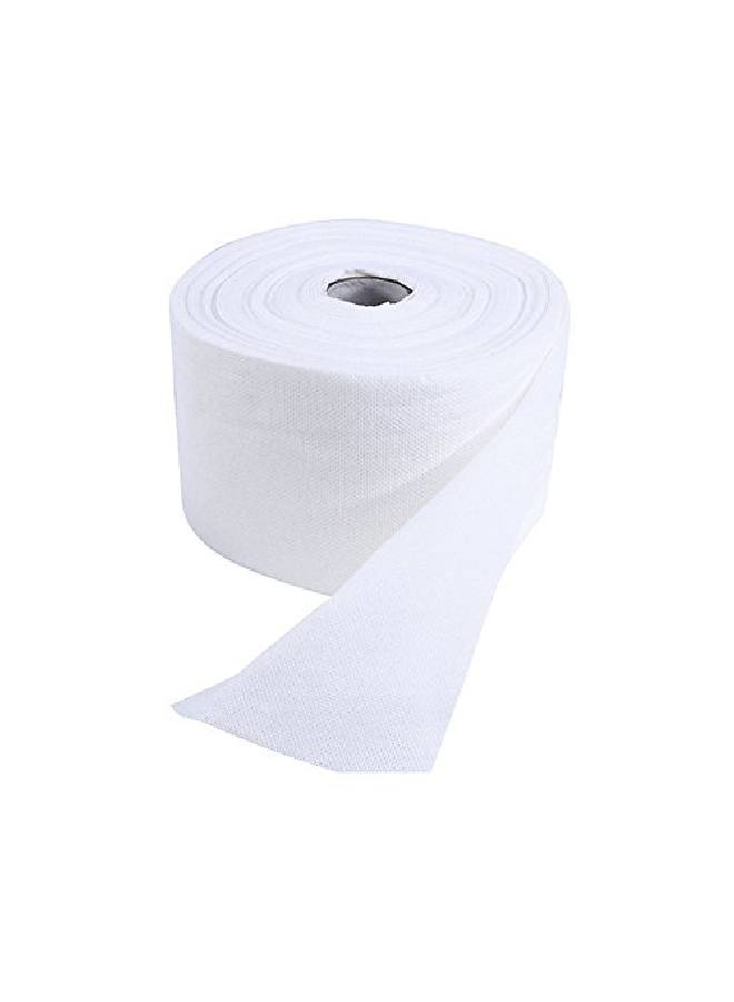 erioctry 1 Roll Of Disposable Cleaning Face Towel Nonwoven Fabric Disposable Wipers Washcloths Makeup Facial Soft Pads (White) - Image 1