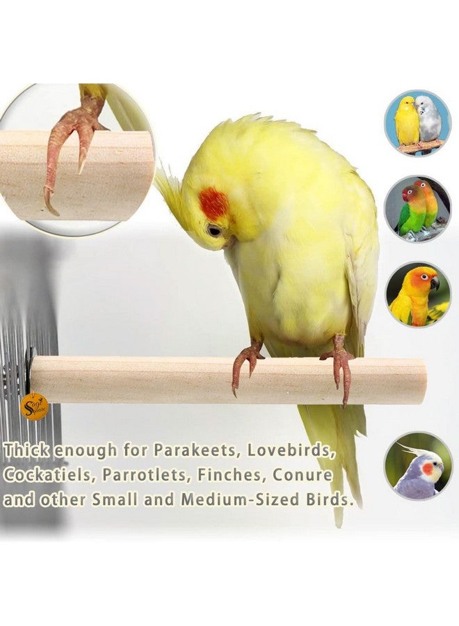 سايج سكوير مجموعة مجثمات الطيور الخشبية الطبيعية - 6 و10 و12 بوصة | مثالية للتمرين واللعب والتدريب وتحسين الأقفاص ومنع مشاكل القدم | مناسبة للعصافير والببغاوات والبادجي والكوكاتيل | عبوة من 3 قطع - Image 5
