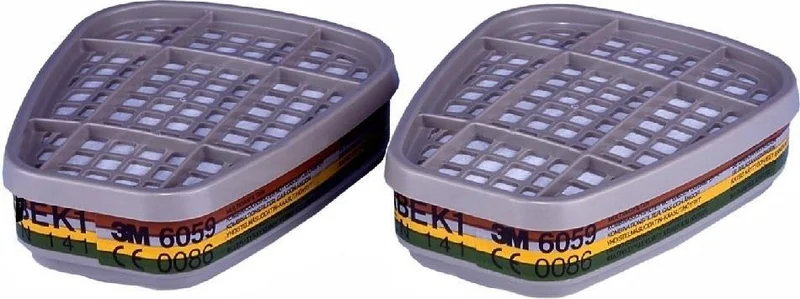 3M 6059 Abek1 Org. Acid and Ammonia Vapor Filter - 61747