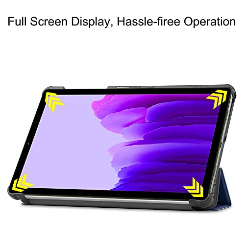 ProElite Smart Trifold Flip case Cover for Samsung Galaxy Tab A7 Lite 8.7" SM-T220/225, Dark Blue - Image 4