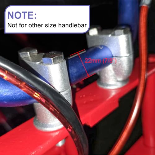 CILOYU 22mm 7/8 Handlebar Risers Mount Clamps Motorcycle Handle Bar Riser Replacement for Apollo 250 Ninja 500 XT600 XR50 Dirt Pit Bike ATV Scooter Powersports Accessories Parts - Image 3