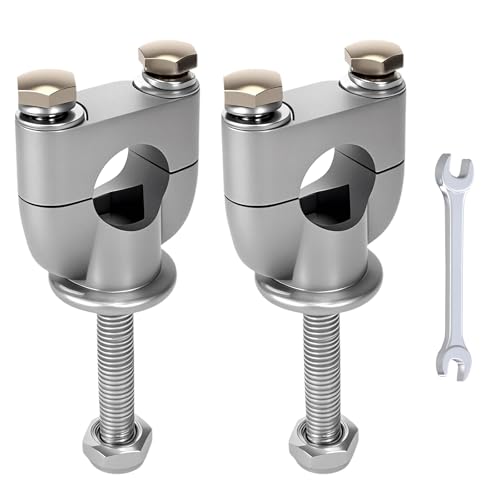 CILOYU 22mm 7/8 Handlebar Risers Mount Clamps Motorcycle Handle Bar Riser Replacement for Apollo 250 Ninja 500 XT600 XR50 Dirt Pit Bike ATV Scooter Powersports Accessories Parts - Image 1