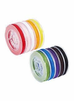Colorful Chinese Knotting Cord, Braided Nylon Beading Cord, Nylon Kumihimo Macrame Thread String, Blinds String, 45m Long in Each Color