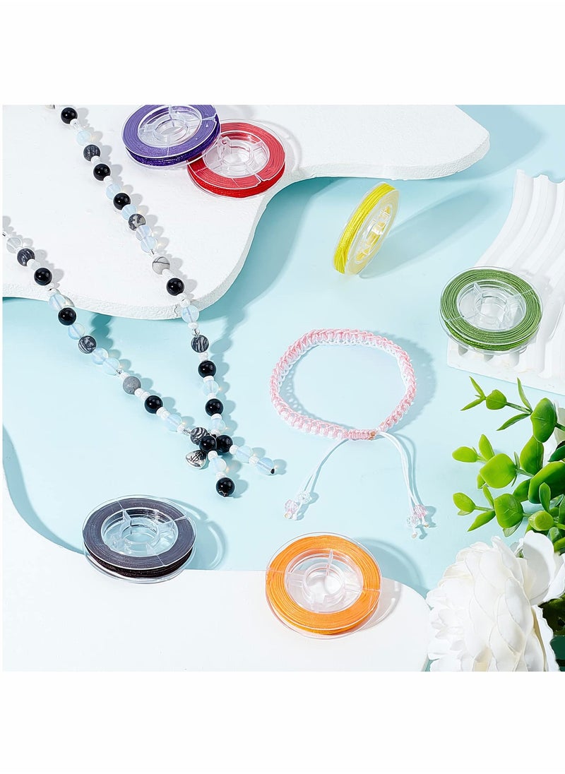 Generic - Colorful Chinese Knotting Cord, Braided Nylon Beading Cord, Nylon Kumihimo Macrame Thread String, Blinds String, 45m Long in Each Color - Image 1