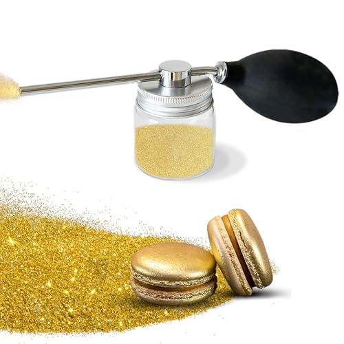 Nvobghdi Edible Glitter Spray Bottle  Refillable Spray Bottle for prism powder Luster Dust for Cocktails Chocolate Cakes Drinks Decorations  Compatible with Multiple Glitter Colors Silver - Image 1