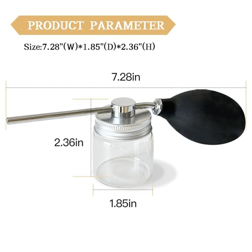 Nvobghdi Edible Glitter Spray Bottle  Refillable Spray Bottle for prism powder Luster Dust for Cocktails Chocolate Cakes Drinks Decorations  Compatible with Multiple Glitter Colors Silver - Image 5