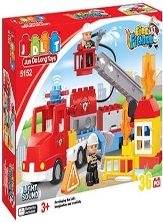 JDLT -5152 Fire Fighter Blocks 36Pcs