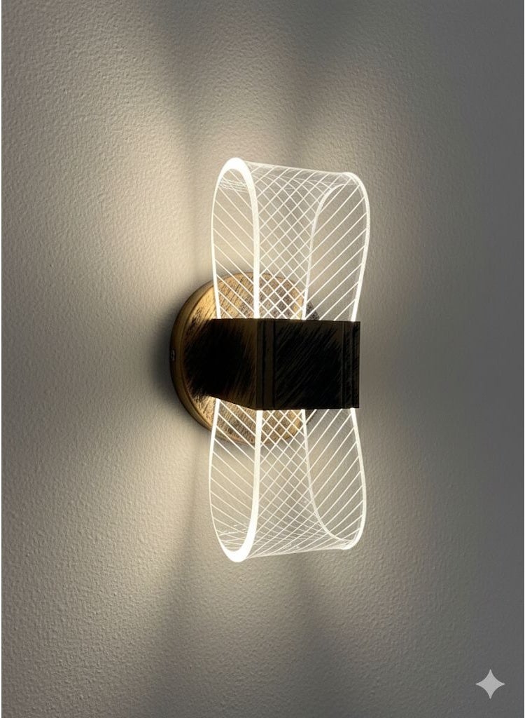 Modern LED Wall Sconce, Innovative Design, Warm White Indoor Lighting - Image 1