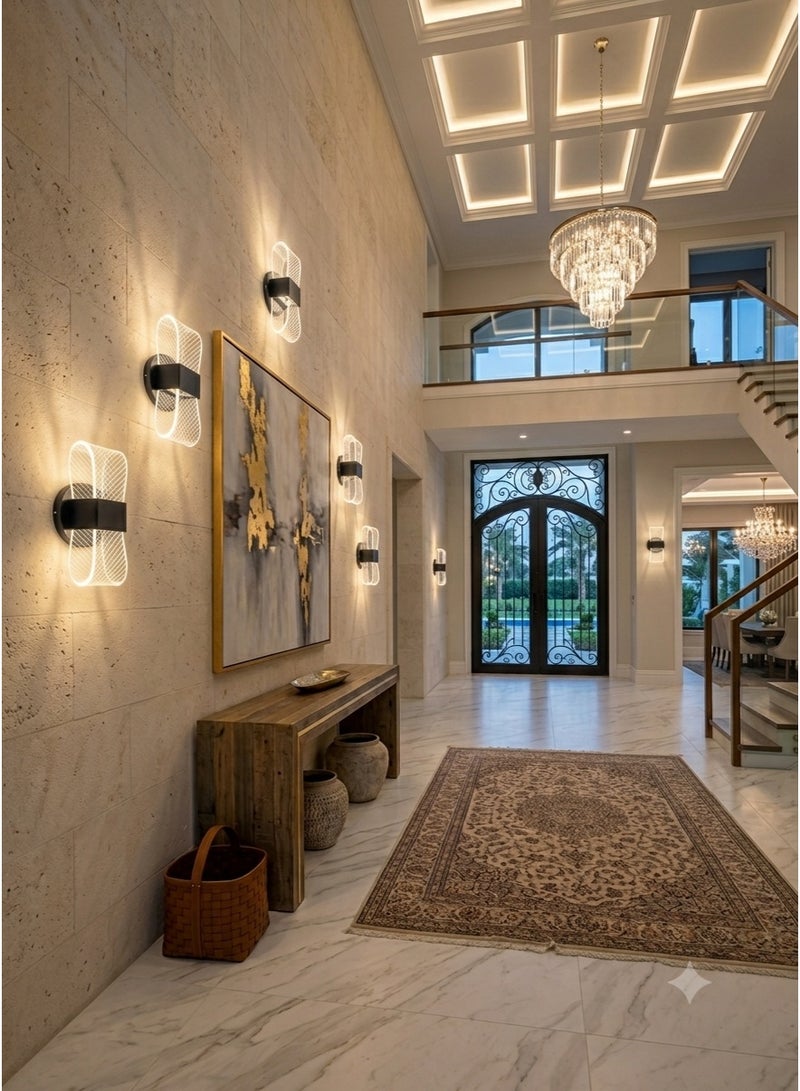 Modern LED Wall Sconce, Innovative Design, Warm White Indoor Lighting - Image 2