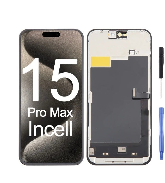 شاشة داخلية كاملة عالية الجودة بديلة ومتوافقة مع موديل IPHONE 15 PRO MAX INCELL - جينريك - Image 3