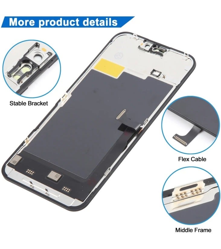 شاشة داخلية كاملة عالية الجودة بديلة ومتوافقة مع موديل IPHONE 15 PRO MAX INCELL - جينريك - Image 1