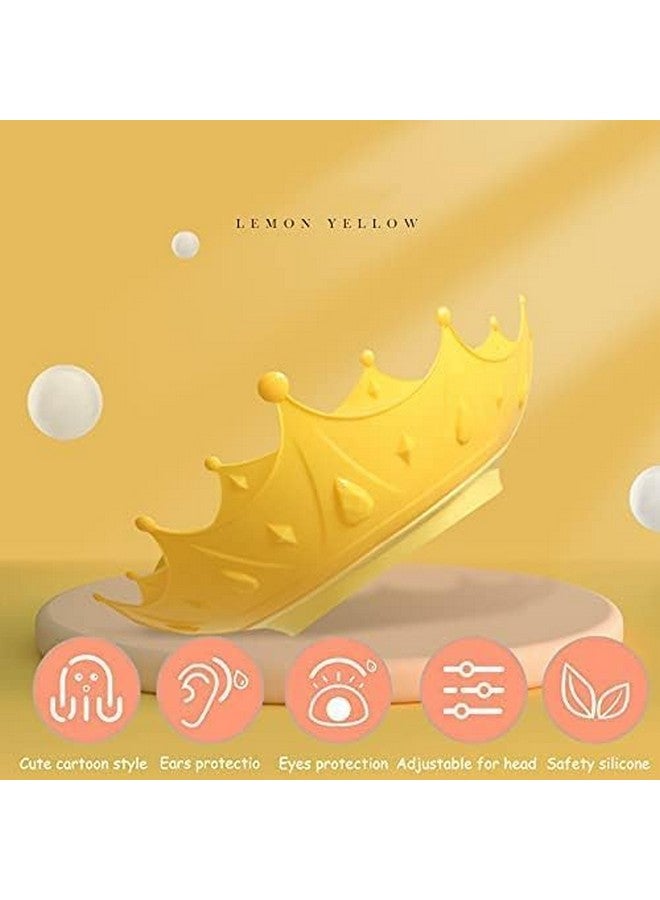 SYUTA Baby Bath Shower Cap - Adjustable Silicone Bathing Visor Hat for Eye and Ear Protection - Waterproof Shampoo Hat for Toddlers, Babies, Kids, and Children - Comfortable Bathing Crown for Hair Washing and Shower Time - Image 5