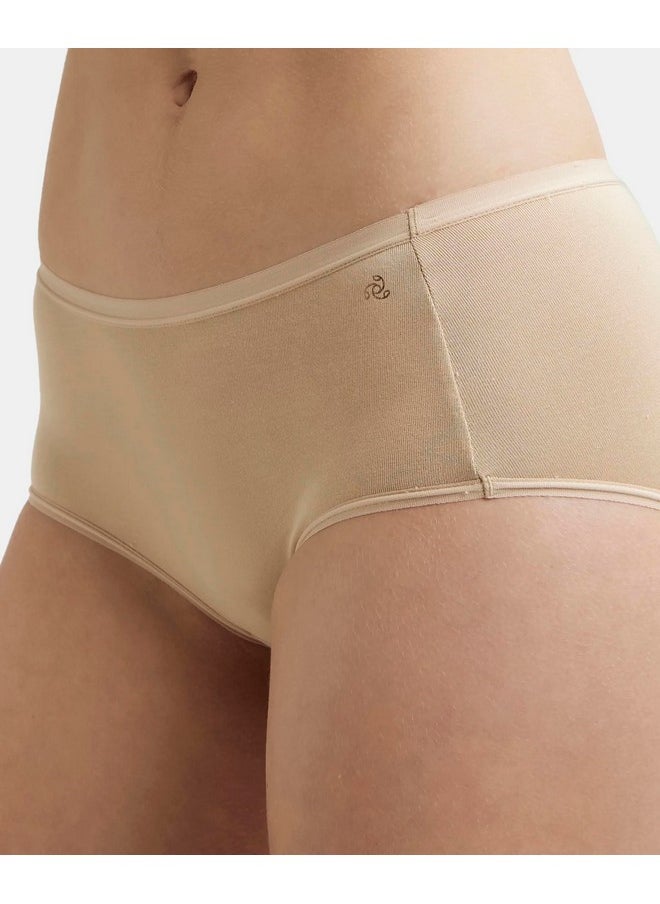 JOCKEY - Jockey 1809 Women's Full Coverage Micro Modal Elastane Stretch High Waist Full Brief with Exposed Waistband and StayFresh Treatment_Light Skin_XL - Image 1