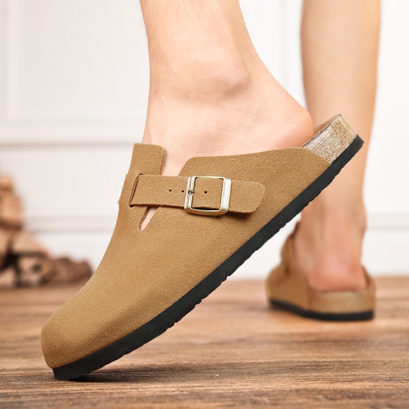 Plus Size Classic Joker Four Seasons Baotou Boken Cork Slippers Mueller Shoes Outdoor Beach Men'S And Women'S Shoes - Image 3