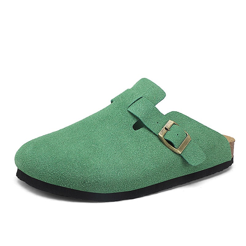 Plus Size Classic Joker Four Seasons Baotou Boken Cork Slippers Mueller Shoes Outdoor Beach Men'S And Women'S Shoes - Image 1