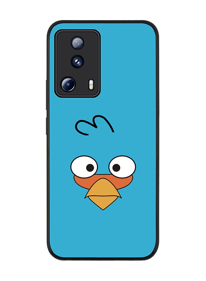 Stylizedd Rugged Black edge case for Xiaomi 13 Lite 5G / Xiaomi Civi 2 5G, Slim fit Soft Case Flexible Rubber Edges Anti Drop TPU Gel Thin Cover -  The Blues - Angry Birds - Image 1