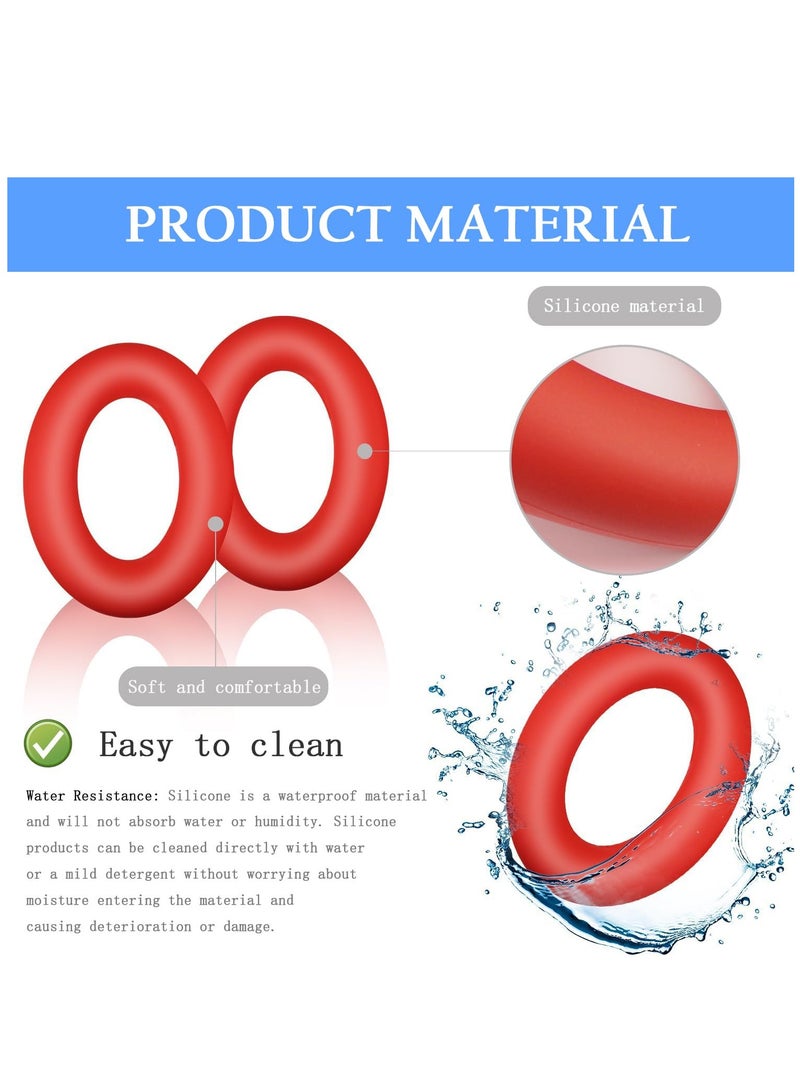 Sony WH-1000XM4 Case Cover Soft Silicone Anti-Scratch Ear Pad Cover/Ear Cups Cover/Headband Cover for Sony Headphones (Red)  - Image 4
