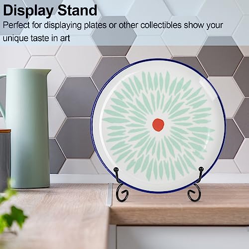 vivinin 4 Pack Plate Stands For Display,Plate Holder 6 '',Picture Frame Stand of Metal,Frame and Artworks,Small Easel for Book,Tabletop Art,Picture,Photo Platter,black (21ZSJ0001) - Image 5