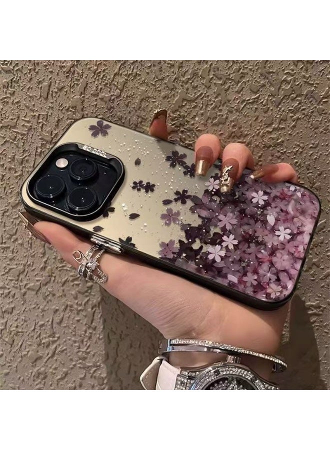 Pink Floral iPhone 16 Pro Case – Elegant Blossom Design, Anti-Fingerprint, Shockproof, Anti-Scratch Soft TPU Cover - Image 1
