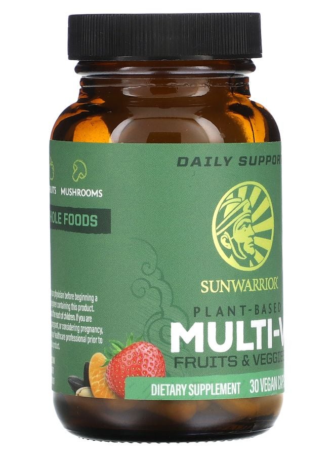 Sunwarrior Plant-Based Multi-V 30 Vegan Capsules - Image 2