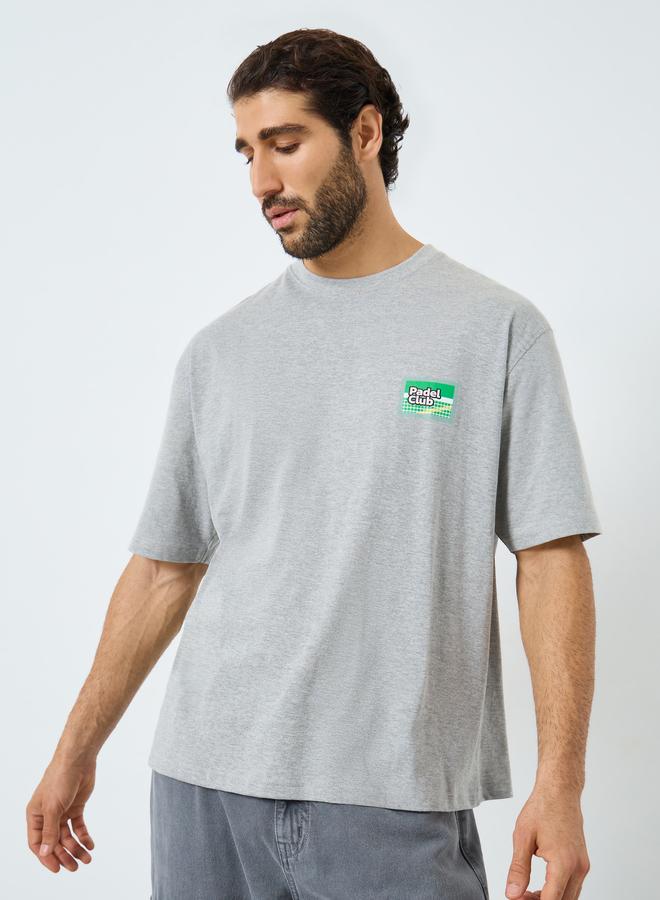 ستايلي تيشيرت جيرسيه واسع بطبعة جرافيك - Image 1