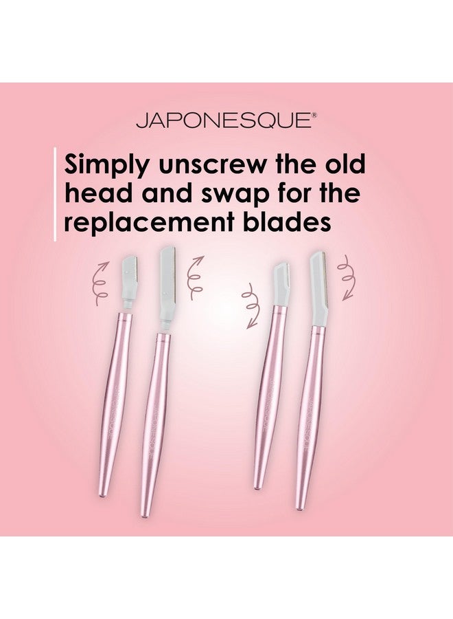 جابونيسك رأس بديل لشفرة الحلاقة Dermaplaning للوجه، شفرات يابانية فائقة الجودة للتقشير الدقيق وإزالة الشعر - Image 1