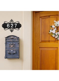 Generic House Numbers For Outside Metal Home Address Number Sign House Address Plaques Metal Address Sign Mailbox Number Personalized Address Signs For House Home Hotel Office Garden Decorative Wall Plaque  - Image 5